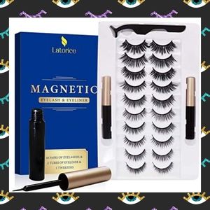 Latorice Magnetic Eyelashes with Eyeliner Kit